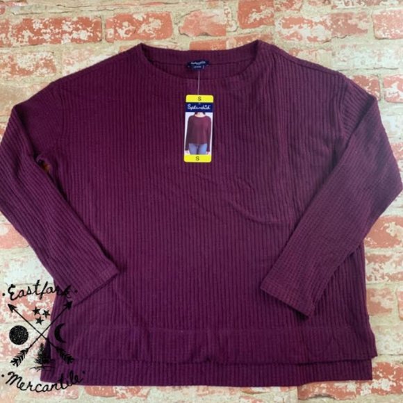 NWT Splendid Ladies Cozy Thermal Waffle Top S - Picture 2 of 3